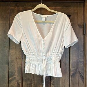 H&M Swiss dot crop top